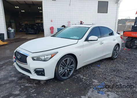 2014 Infiniti Q50 Sport from USA, damaged, VIN JN1BV7AR9EM706810